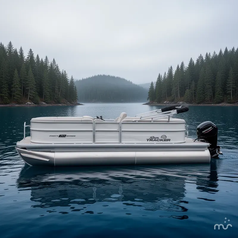 Slide: The Image of Sun Tracker Party Barge 20 DLX 2026 - 4