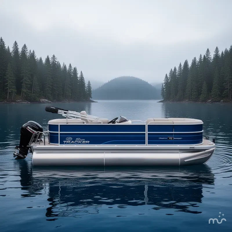 Slide: The Image of Sun Tracker Party Barge 18 DLX 2026 - 4
