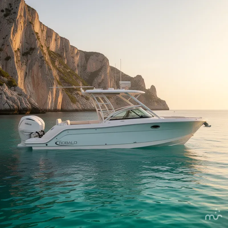 Slide: The Image of Robalo R317 Dual Console 2025 - 2