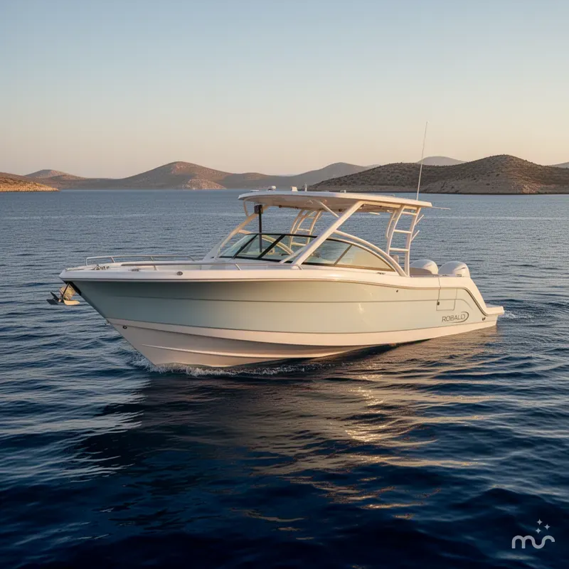 Slide: The Image of Robalo R317 Dual Console 2025 - 2