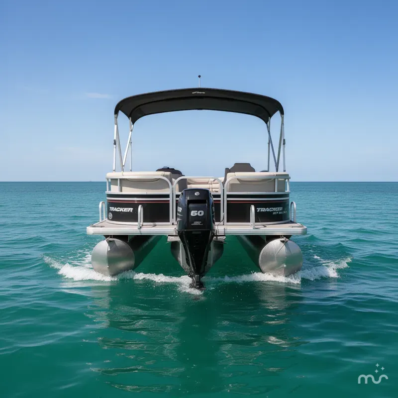 Slide: The Image of Tracker 22' Party Barge DLX 2015 - 1