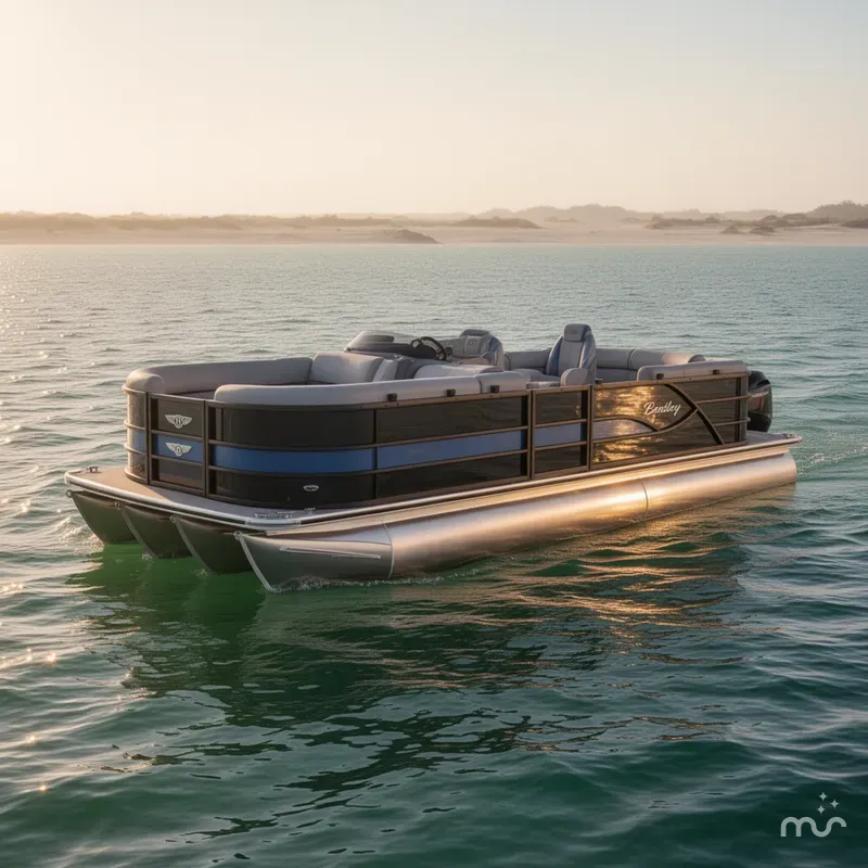 Slide: The Image of Bentley Pontoons Legacy 243 Navigator 2026 - 1