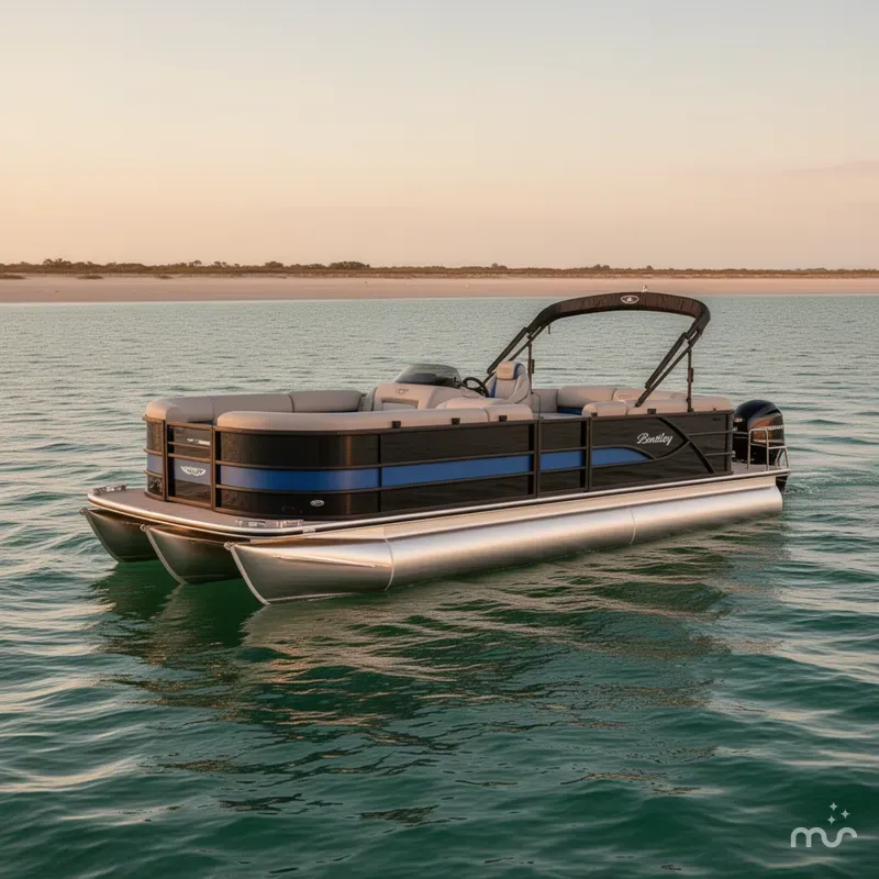 Slide: The Image of Bentley Pontoons Legacy 243 Navigator 2026 - 2