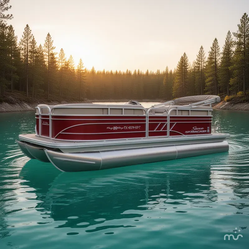 Slide: The Image of Sun Tracker Party Barge 20 DLX 2023 - 2
