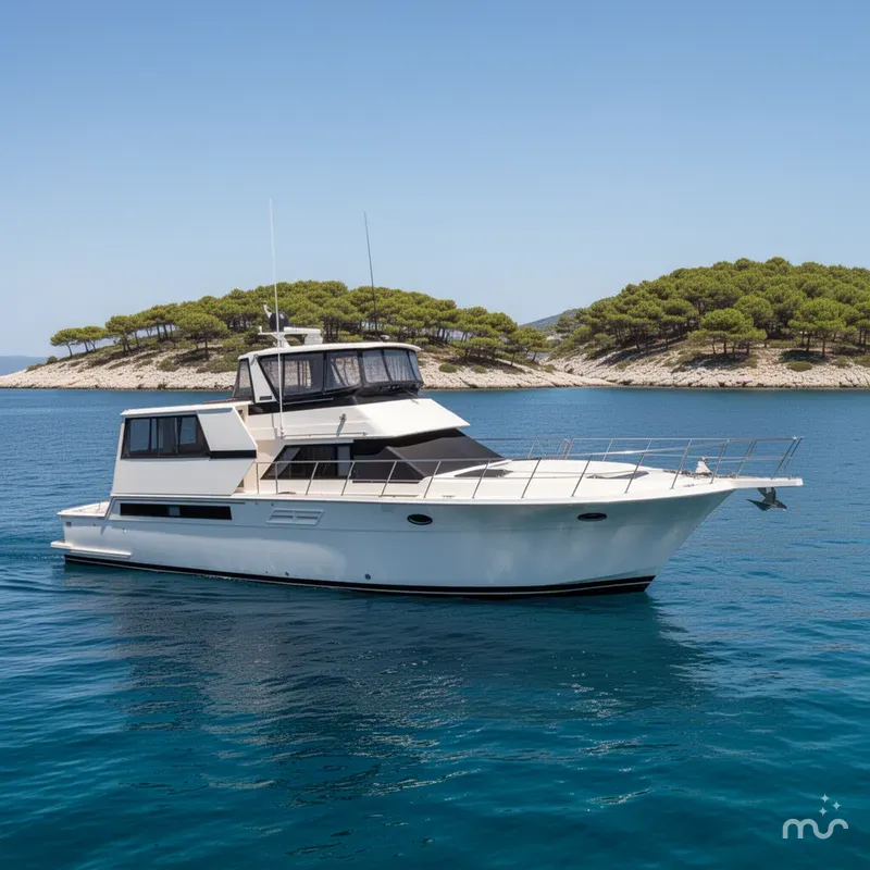 Slide: The Image of Californian 55 Cockpit Motor Yacht 1991 - 0