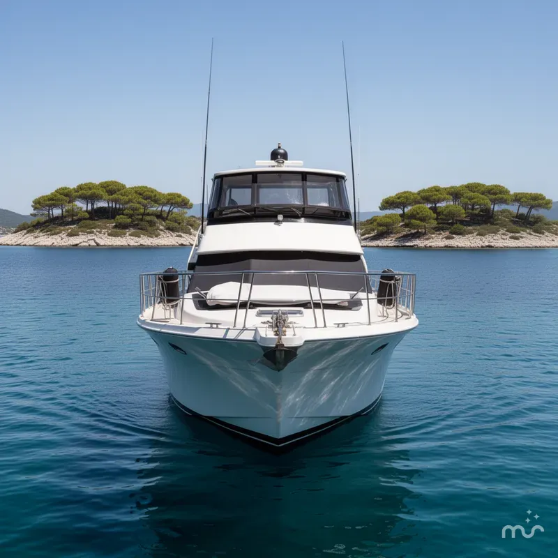 Slide: The Image of Californian 55 Cockpit Motor Yacht 1991 - 1
