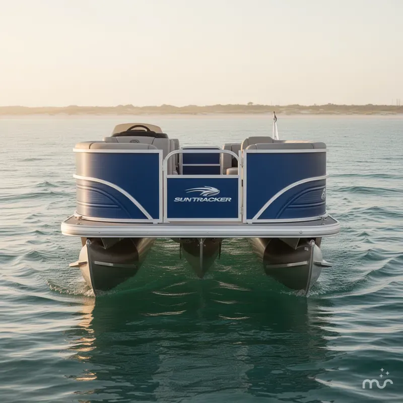 Slide: The Image of Sun Tracker Party Barge 16 DLX 2026 - 2