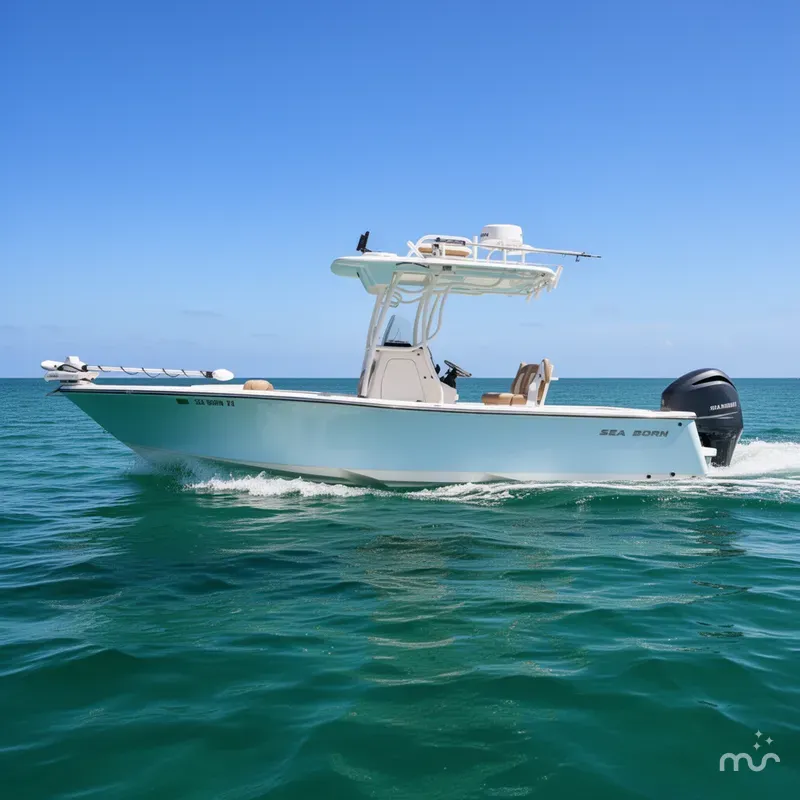 Slide: The Image of Sea Born LX24 Center Console 2024 - 2