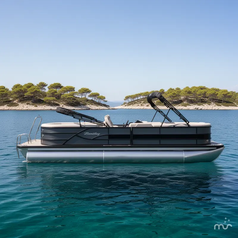 Slide: The Image of Bentley Pontoons Legacy 243 Navigator 2025 - 2