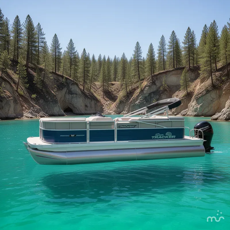 The Image of Sun Tracker Party Barge 16 DLX 2026 - 0