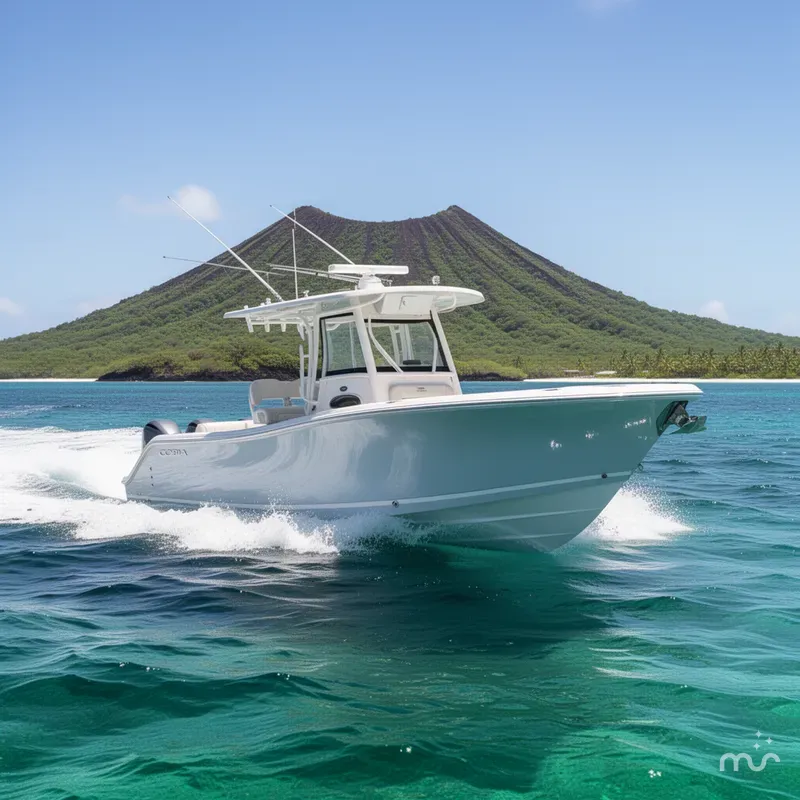 Slide: The Image of Cobia 305 Center Console 2026 - 2