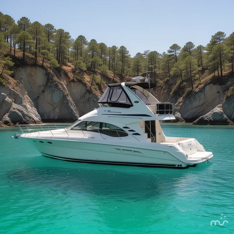 Slide: The Image of Sea Ray 420 Sedan Bridge 2004 - 2