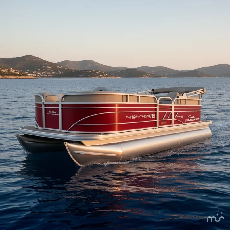 Slide: The Image of Sun Tracker Party Barge 20 DLX 2023 - 2