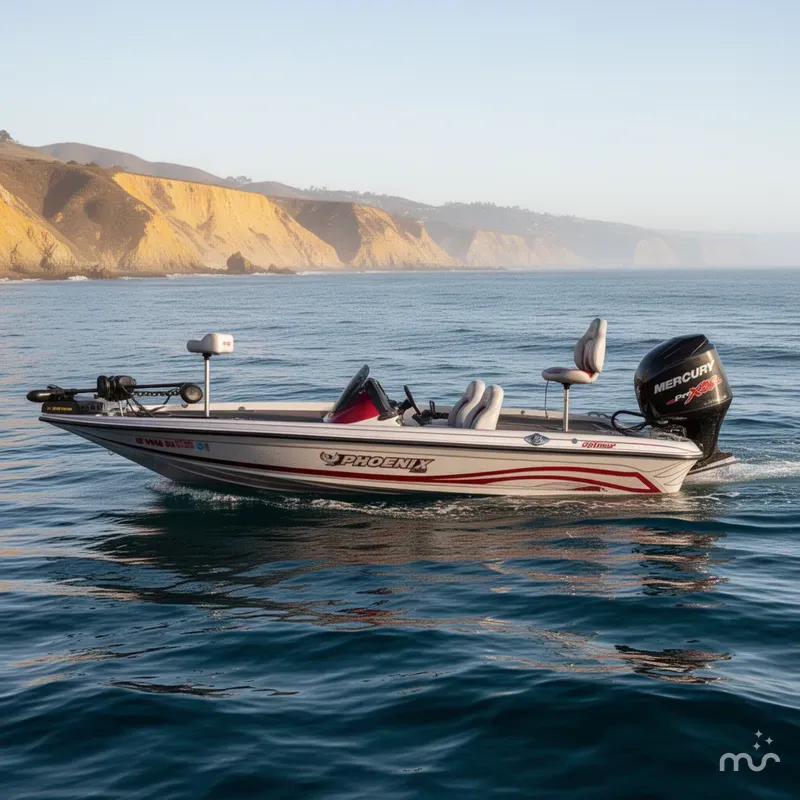 Slide: The Image of Phoenix Bass Boat 721 Pro XP DC w/ 250HP Mercury Optimax! 2018 - 2
