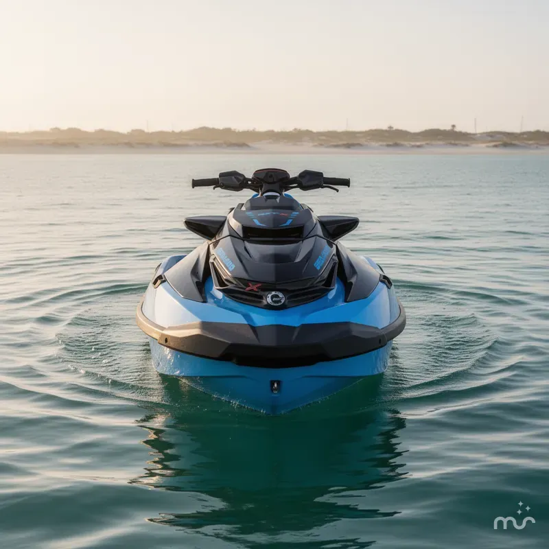 Slide: The Image of Sea-Doo RXT-X™ 325 Gulfstream Blue Premium 2026 - 1