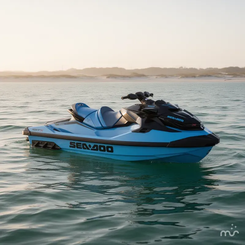 Slide: The Image of Sea-Doo RXT-X™ 325 Gulfstream Blue Premium 2026 - 2