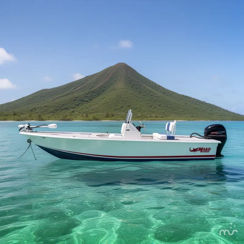 Slide: The Image of Mako 18 Pro Skiff Patriot Edition 2026 - 2