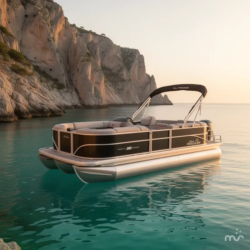 Slide: The Image of Sun Tracker Party Barge 20 DLX 2026 - 4
