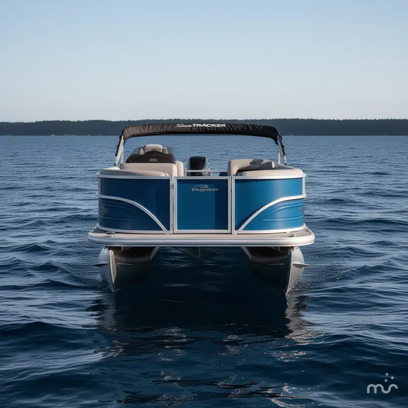 Slide: The Image of Sun Tracker Party Barge 16 DLX 2026 - 1