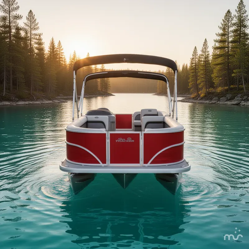 Slide: The Image of Sun Tracker Party Barge 18 DLX 2026 - 3