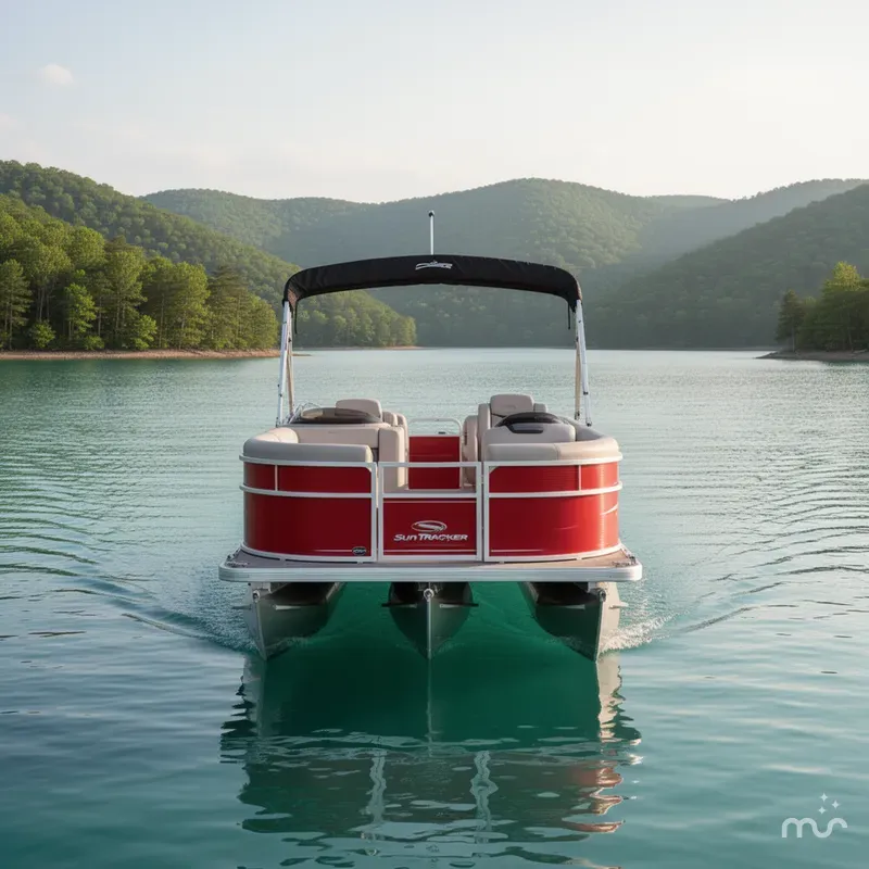 Slide: The Image of Sun Tracker Party Barge 18 DLX 2026 - 1