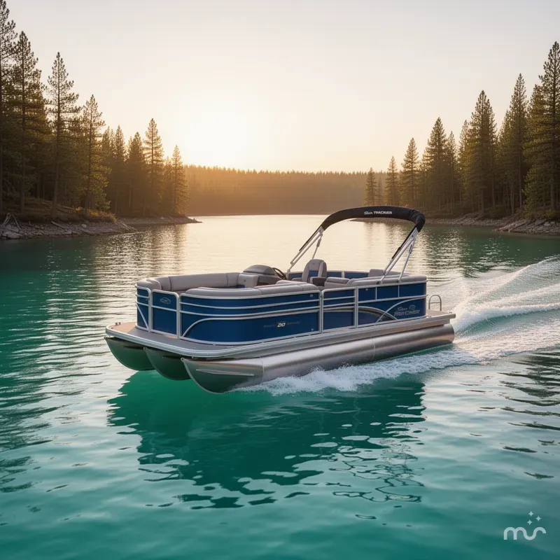 Slide: The Image of Sun Tracker Party Barge 20 DLX 2026 - 4