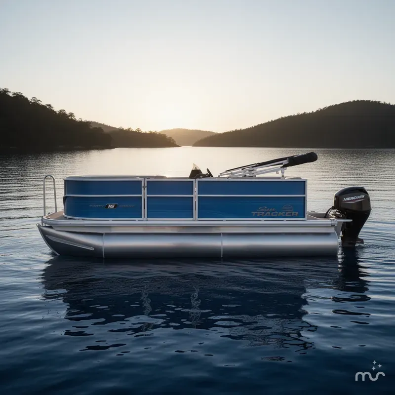 Slide: The Image of Sun Tracker Party Barge 16 DLX 2026 - 0