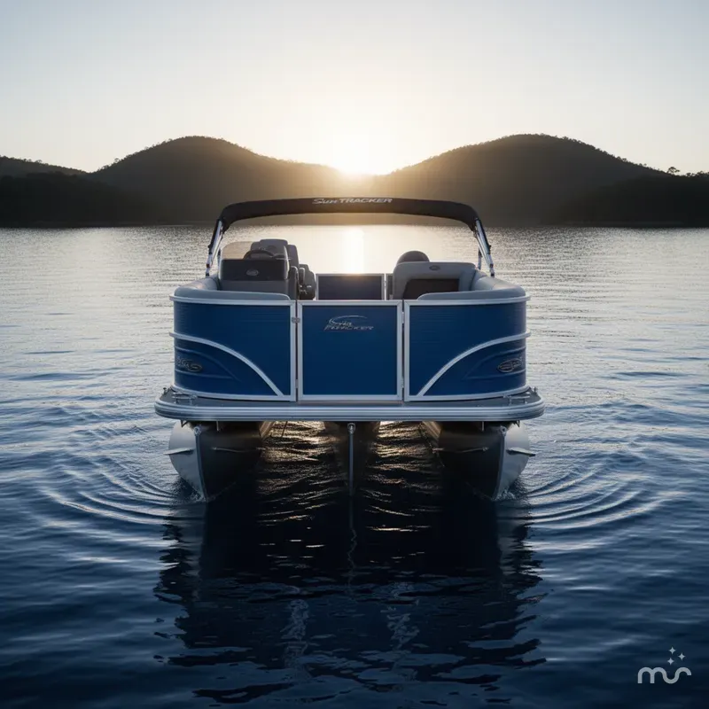 Slide: The Image of Sun Tracker Party Barge 16 DLX 2026 - 1