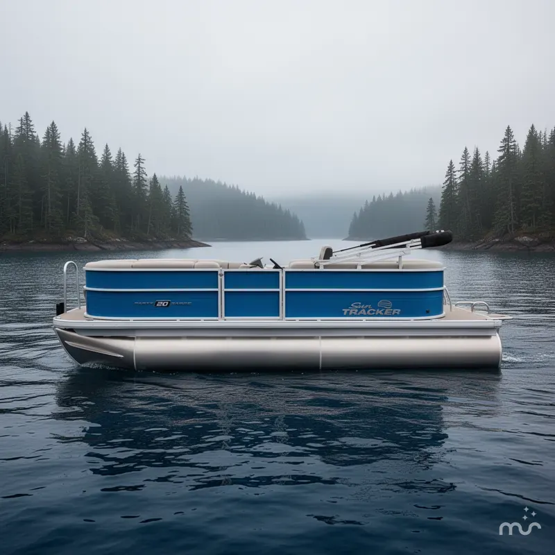 Slide: The Image of Sun Tracker Party Barge 20 DLX 2026 - 2