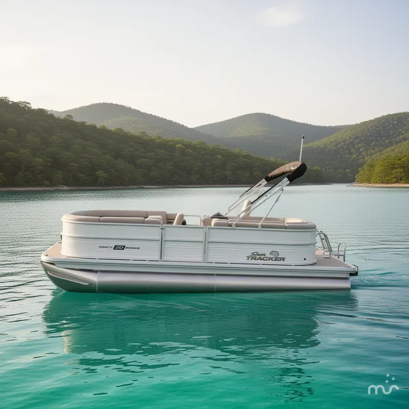 Slide: The Image of Sun Tracker Party Barge 20 DLX 2026 - 2