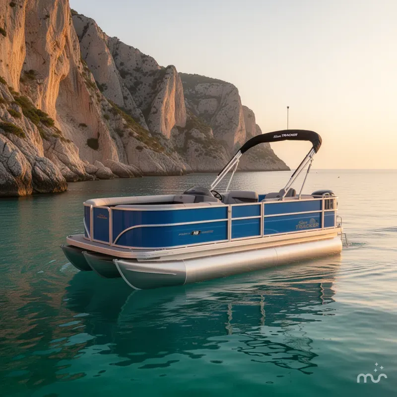 Slide: The Image of Sun Tracker Party Barge 18 DLX 2026 - 4