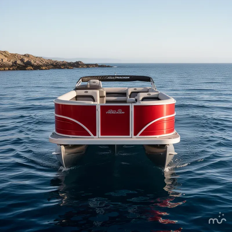 Slide: The Image of Sun Tracker Party Barge 18 DLX 2026 - 1