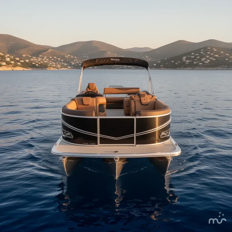 Slide: The Image of Tahoe LTZ CRB 2385 Cruise Rear Bench Pontoon $35995 2025 - 1