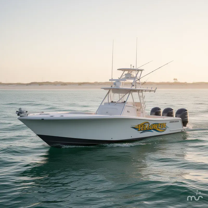 Slide: The Image of Yellowfin 34 Offshore 2006 - 2