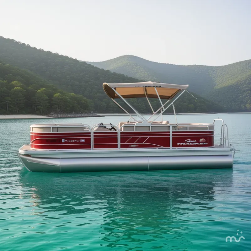 Slide: The Image of Sun Tracker Party Barge 22 RF DLX 2023 - 2