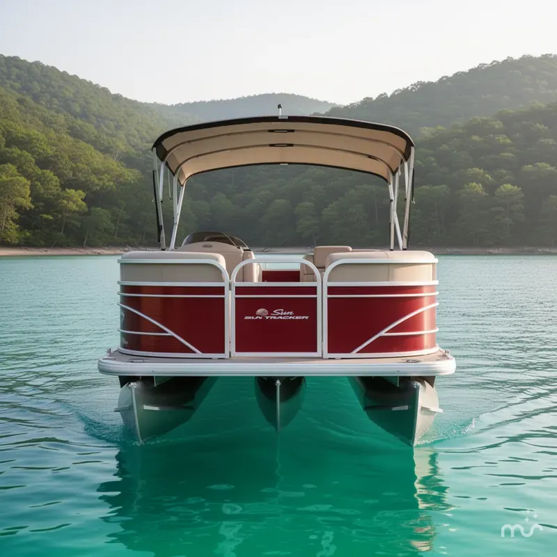 Slide: The Image of Sun Tracker Party Barge 22 RF DLX 2023 - 3