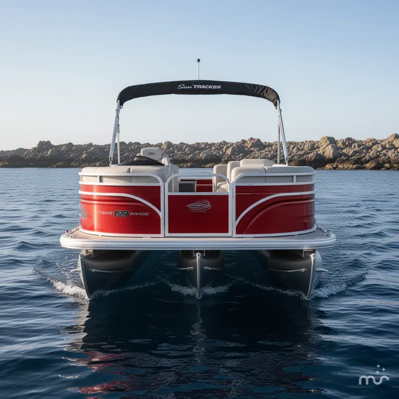 Slide: The Image of Sun Tracker Fishin' Barge 22 DLX w/115HP Pro-XS 4 Stroke 2026 - 1