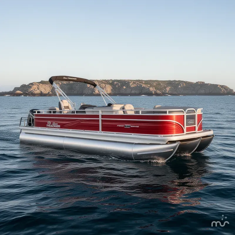 Slide: The Image of Sun Tracker Fishin' Barge 22 DLX w/115HP Pro-XS 4 Stroke 2026 - 2