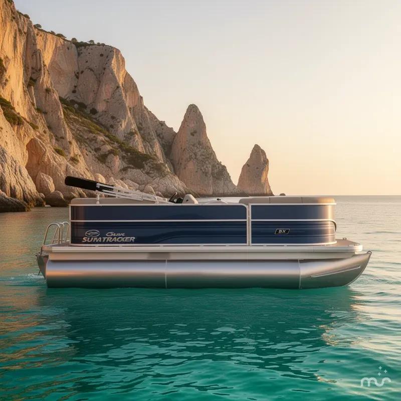 Slide: The Image of Sun Tracker Party Barge 16 DLX 2026 - 2