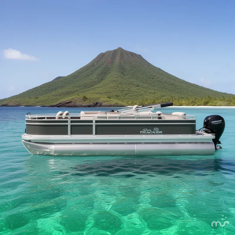 Slide: The Image of Sun Tracker Fishin' Barge 22 DLX 2026 - 2