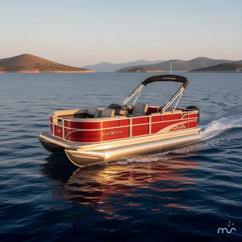 Slide: The Image of Sun Tracker Party Barge 18 DLX 2026 - 4