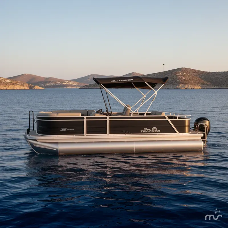 The Image of Sun Tracker Party Barge 22 RF DLX 2026 - 0