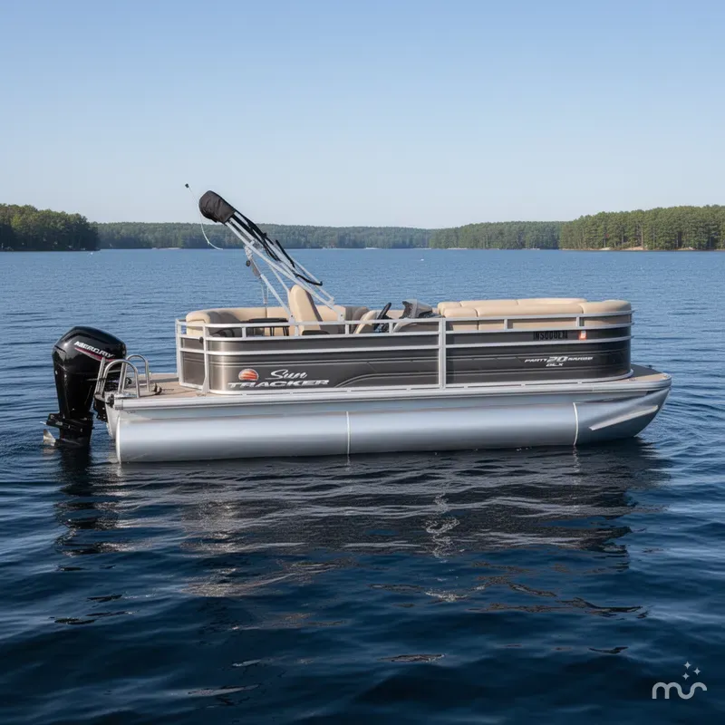Slide: The Image of White River Party Barge 20 DLX 2024 - 0