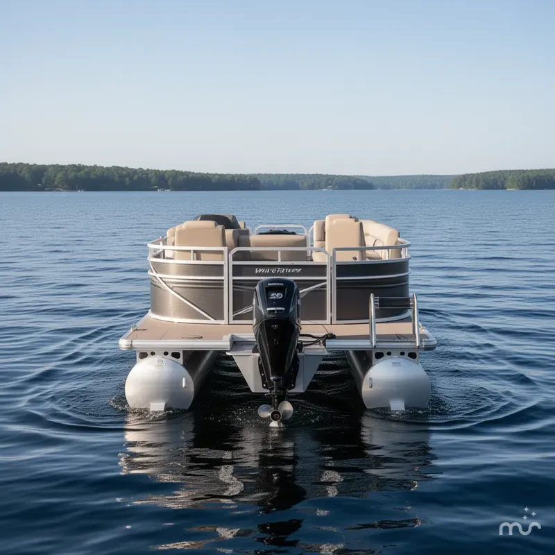 Slide: The Image of White River Party Barge 20 DLX 2024 - 2