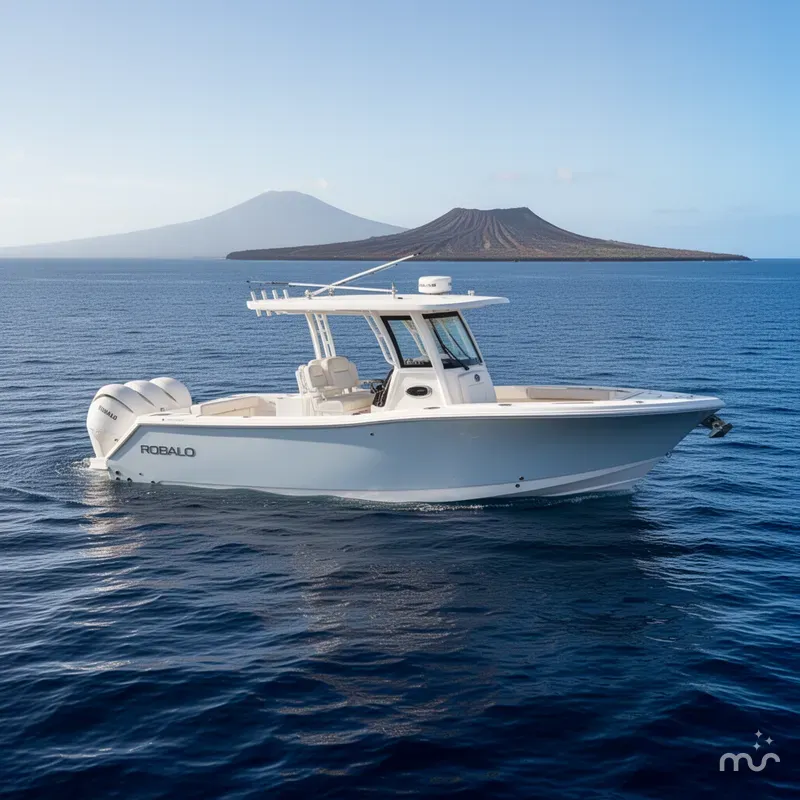 Slide: The Image of Robalo R300 Center Console 2025 - 2