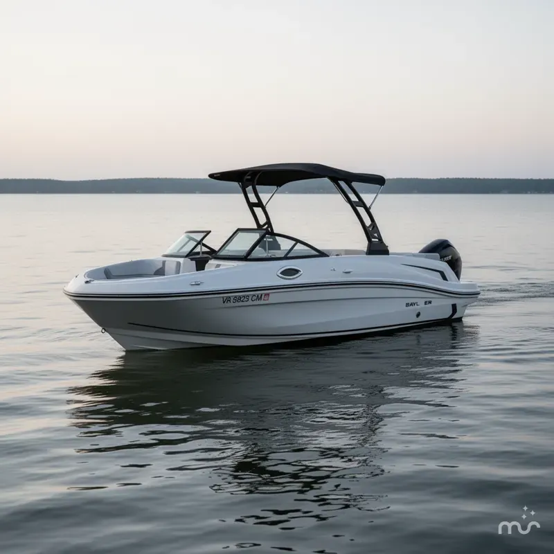 Slide: The Image of Bayliner VR6 Bowrider OB 2025 - 2