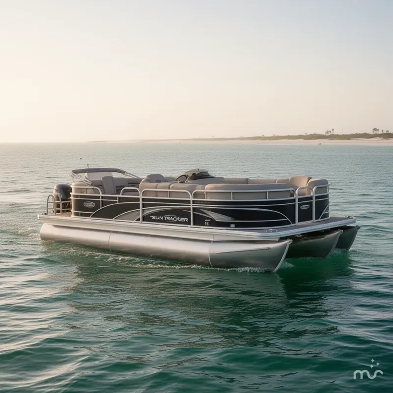 Slide: The Image of Sun Tracker Party Barge 22 DLX 2019 - 0