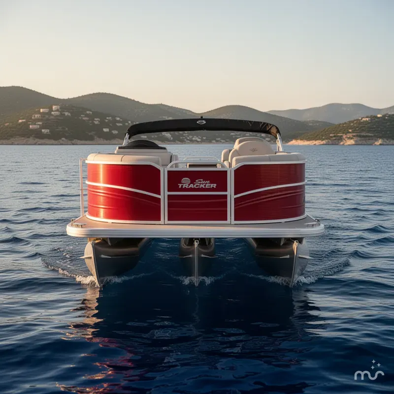 Slide: The Image of Sun Tracker Party Barge 16 DLX 2026 - 1