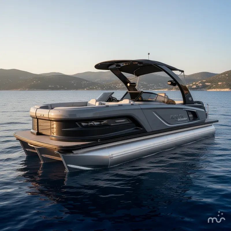 The Image of Avalon 2585 Excalibur Windshield Quad lounger, Tri Toon, High Performance, Mercury 400hp V-10 2026 - 0