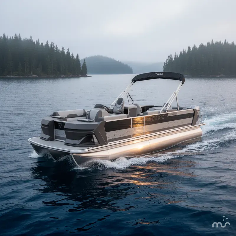 Slide: The Image of Tahoe Geofish 2385 Rear Fish & Honda 4-Stroke EFI 2026 - 2